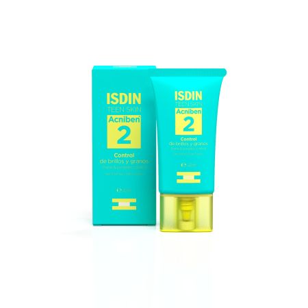 Isdin Acniben 2 Control De Brillos Y Granos Gel-crema equilibrante cuidado de pieles grasas con tendencia acnéica 40 ml