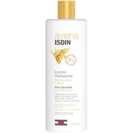 Isdin Avena Loción Hidratante Piel Sensible Loción corporal hidratante con omega 6 400 ml