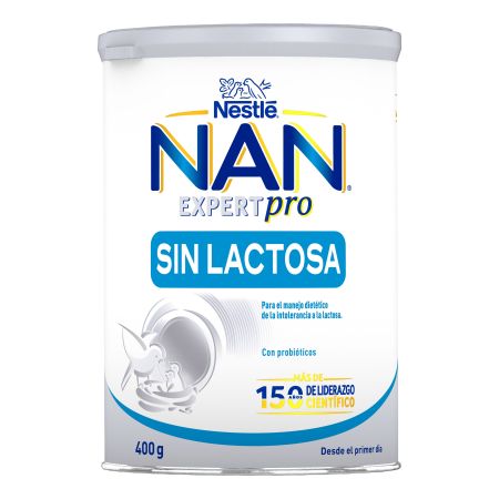 Nestle Leche De Inicio Nan Expert Pro Sin Lactosa Leche en polvo ideal para  intolerancia a la lactosa diarrea y mala absorción desde el primer día 400 gr