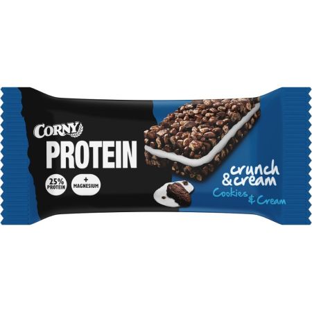 Corny Barrita 25% Protein Crunch & Cream Barrita sin azúcares añadidos ofrece un aporte nutritivo ideal para recargar energía de forma saludable 35 gr