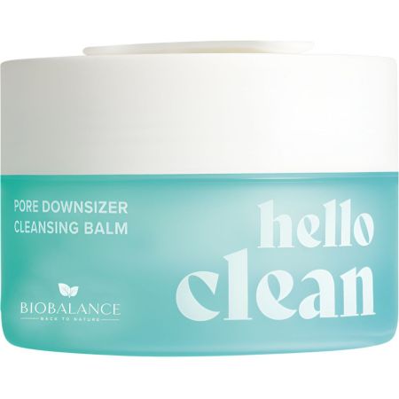 Bio Balance Hello Clean Downsizer Cleansing Balm Bálsamo desmaquillante reductor de poros alivia la piel limpiando profundamente con ácido oleanóico 100 ml