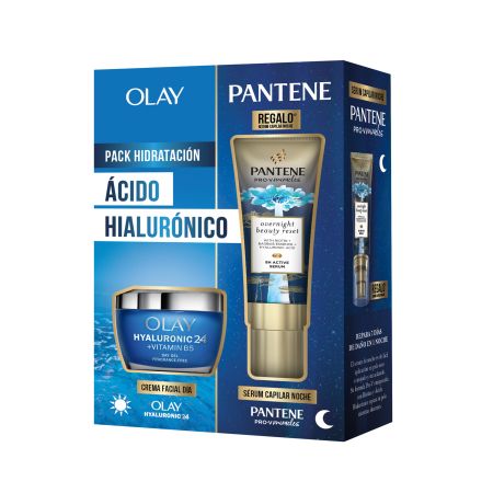 Olay Pack Hidratación Ácido Hialurónico Tratamiento de hidratación profunda para piel y cabello
