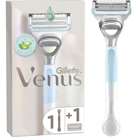 Gillette Venus Satin Care Maquinilla De Afeitar Maquinilla de afeitar para ingles y zona íntima evita las erupciones y el vello enquistado