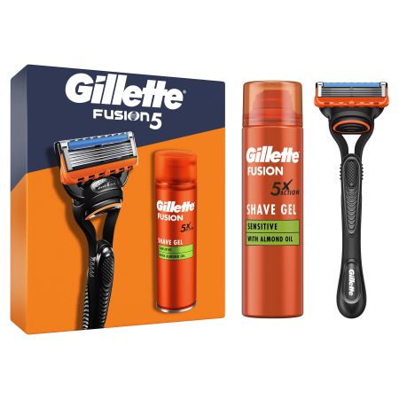 Gillette Fusion 5 Estuche Set para afeitado apurado de larga duración acabado perfecto