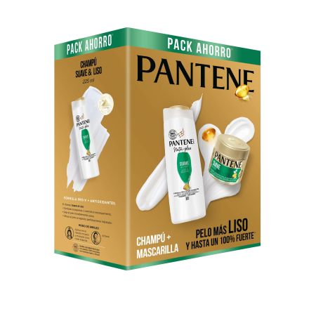 Pantene Nutri-Plex Suave &  Liso Estuche Pack Ahorro Pack pelo más liso y hasta un 100 % más fuerte