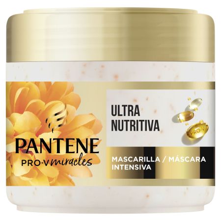 Pantene Pro-V Miracles Ultra Nutritiva Mascarilla Intensiva Mascarilla intensiva nutre el pelo rebelde desde el primer uso 300 ml