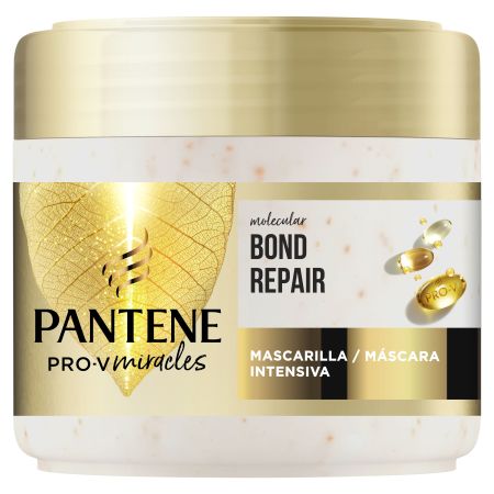 Pantene Pro-V Miracles Molecular Bond Repair Mascarilla Intensiva Mascarilla reparadora intensiva cabello más sano fortalecido y reparado 300 ml