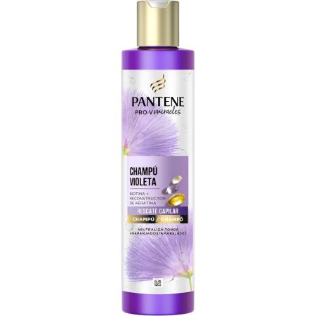 Pantene Pro-V Miracles Champú Violeta Champú antioxidante neutralizante de tonos amarillentos 250 ml