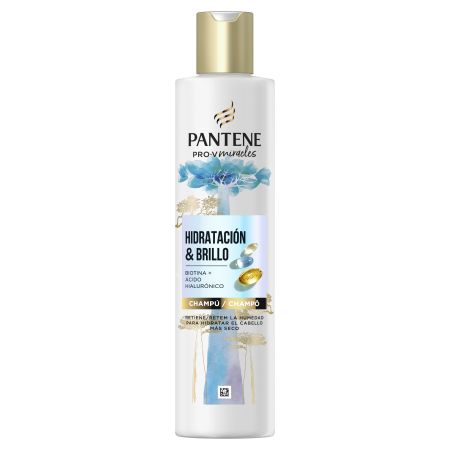 Pantene Pro-V Miracles Hidratación & Brillo Champú Champú hidratante retiene la húmedad para hidratar el cabello más seco 260 ml