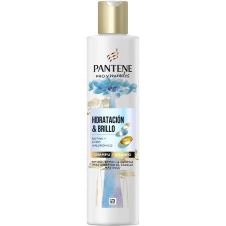 Pantene Pro-V Miracles Hidratación & Brillo Champú Champú hidratante retiene la húmedad para hidratar el cabello más seco 260 ml
