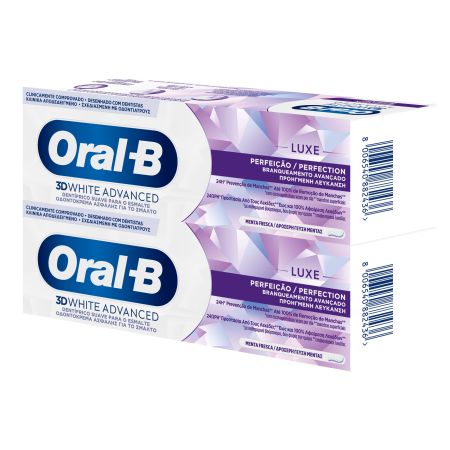 Oral-B 3d White Dentifrico luxe perfeccion 2x75 ml duplo pack ahorro