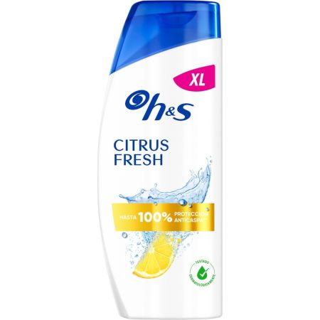 H&S Citrus Fresh Champú Anticaspa Champú anticaspa elimina el picor y la sequedad acabado bonito y saludable para cabello graso