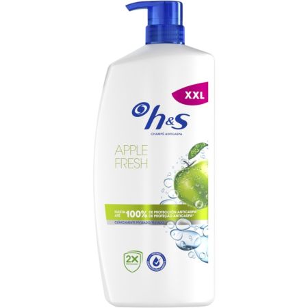 H&S Apple Fresh Champú Anticaspa Champú anticaspa olvídate de las puntas secas y de la textura áspera del cabello 1000 ml