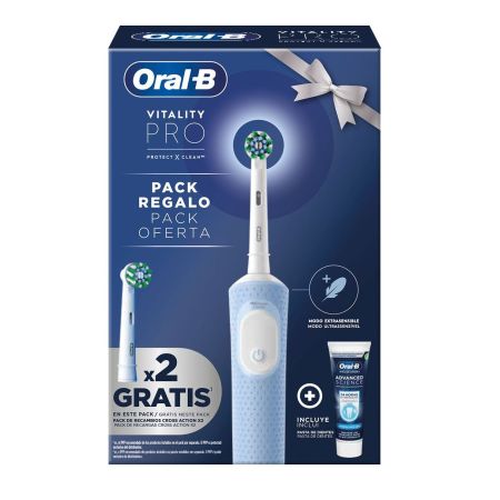 Oral-B Cepillo Dental Vitality Pro Pack Regalo Set dental para una limpieza profunda + 2 recambios