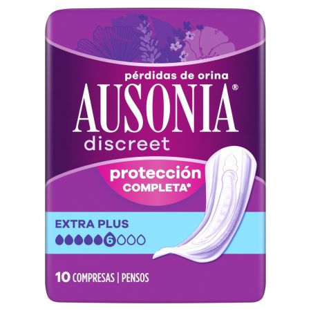 Ausonia Discreet Maxi Compresas Compresas para pérdidas de orina ofrecen protección segura que apenas notarás 10 uds