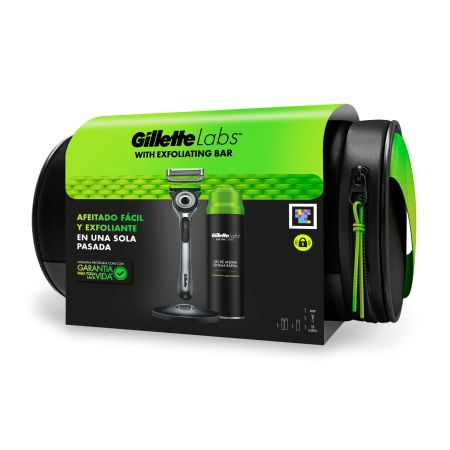 Gillette Labs Neceser Set de afeitado fácil y exfoliante en una sola pasada