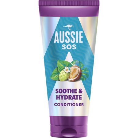 Aussie Sos Soothe & Hydrate Conditioner Acondicionador ofrece reparación intensa y desenreda suavemente para cabello muy seco 200 ml
