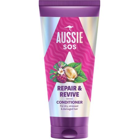 Aussie Sos Repair & Revive Conditioner Acondicionador ofrece reparación intensa para cabello seco estresado y dañado 200 ml