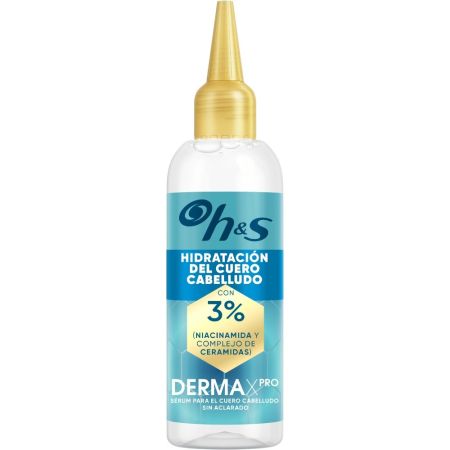 H&S Dermax Pro Hidratación Del Cuero Cabelludo Sérum Tratamiento capilar reparador revitaliza ayudando a calmar el cabello seco y son caspa sin apelmazar 145 ml