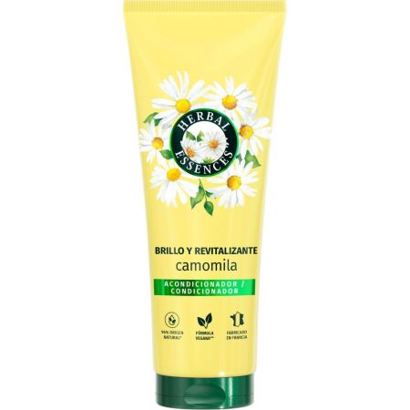 Herbal Essences Camomila Brillo Y Revitalizante Acondicionador All In 1 Acondicionador vegano potencia el brillo y la suavidad con un estimulante aroma para cabello apagado 250 ml