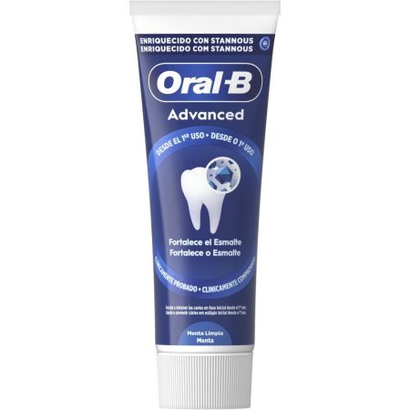 Oral-B Dentífrico Advanced Fortalece El Esmalte Menta Pasta de dientes antibacteriana reconstruye la intensidad del diente de manera activa 75 ml
