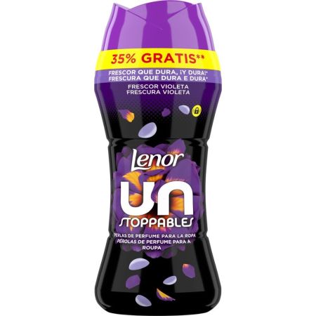 Lenor Unstoppables Frescor Violeta Perlas Perfume Formato Especial Potenciador de fragancia para la ropa limpieza tradicional aromática y profunda