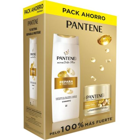 Pantene Pro-V Nutri-Plex Repara & Protege Estuche Pack Ahorro Tratamiento capilar aporta brillo suavidad y previene puntas abiertas para cabello débil y dañado