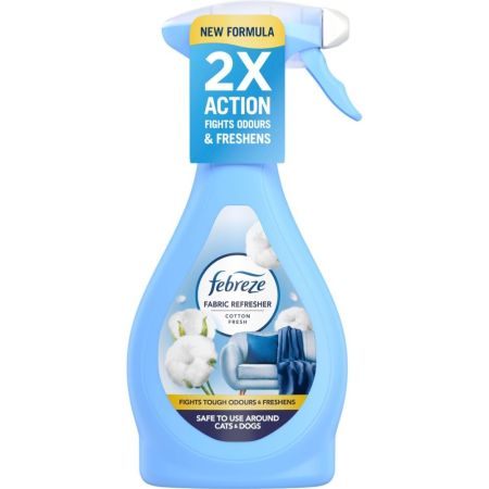 Febreze Eliminador De Olores Cotton Fresh Eliminador de olores persistentes en tejidos con fragancia fresca y ligera 500 ml