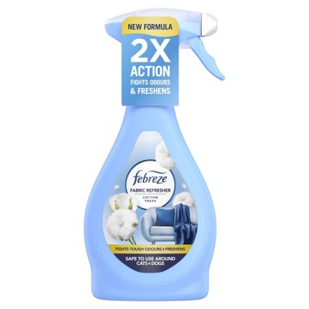 Febreze Eliminador De Olores Cotton Fresh Eliminador de olores persistentes en tejidos con fragancia fresca y ligera 500 ml