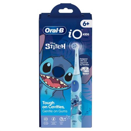 Oral-B Cepillo Dental Io Kids Stitch Pack Regalo Cepillo de dientes eléctrico ofrece limpieza profesional con la mejor tecnología