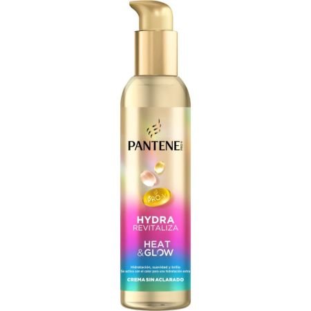 Pantene Pro-V Hydra Revitaliza Heat & Glow Crema Sin Aclarado Crema sin aclarado que se activa con el calor ofreciendo una dosis extra de nutrientes hidratantes 135 ml
