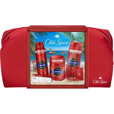 Old Spice Captain Neceser Rutina de baño elimina profundamente suciedad y malos olores ofreciendo fragancia duradera