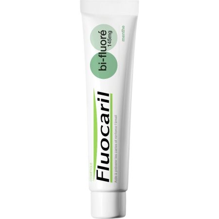 Fluocaril Dentífrico Bi-Fluoré Menta Pasta de dientes ayuda a prevenir la caries y a fortalecer el esmalte 75 ml