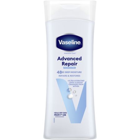 Vaseline Advanced Repair 48 H Deep Moisture Repair & Restores Locion corporal regeneradora de rápida absorción 400 ml