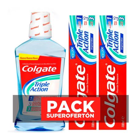 Colgate Triple Acción Pack Superofertón Kit dental para una higiene adecuada