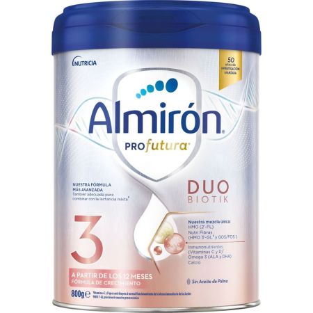 Almirón Profutura 3 Duo Biotik Leche De Crecimiento Leche en polvo nutricionalmente adecuada para bebés a partir de 12 meses 800 gr