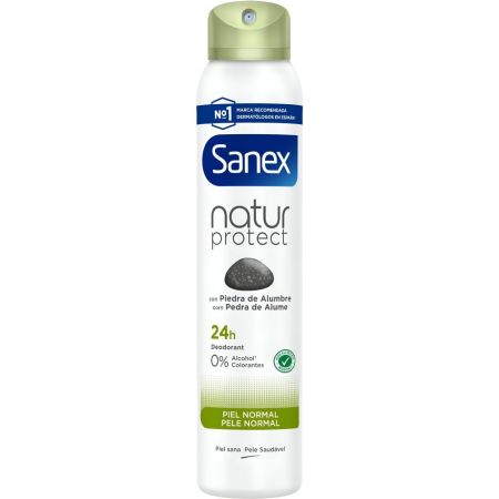 Sanex Natur Protect Desodorante Spray Desodorante con piedra de alumbre 24 horas de protección 200 ml