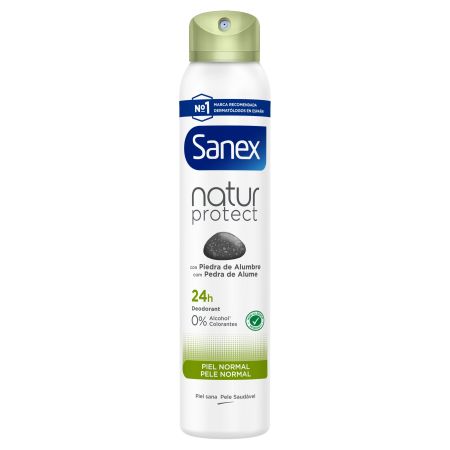 Sanex Natur Protect Desodorante Spray Desodorante con piedra de alumbre 24 horas de protección 200 ml