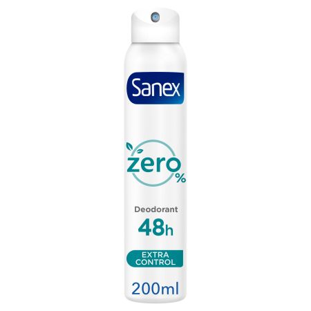 Sanex Zero% Extracontrol Desodorante Spray Desodorante respeta tu piel y te ayuda a mantenerla sana 48 horas 200 ml