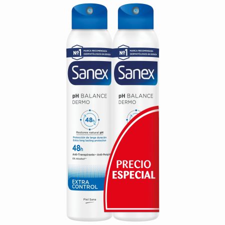 Sanex Ph Balance Dermo Desodorante Spray Duplo Precio Especial Desodorante restaura el ph natural de la piel 2x200 ml