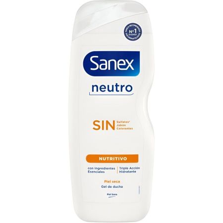 Sanex Neutro Nutritivo Gel De Ducha Gel de ducha vegano hidratante formulado con ingredientes esenciales 600 ml