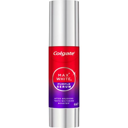 Colgate Max White Purple Serum Potenciador De Blanqueamiento Sérum potenciador del blanqueamiento post cepillado corrección inmediata del color 40 ml