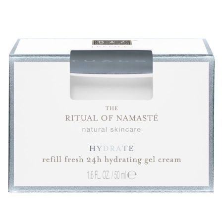Rituals The Ritual Of Namaste Hydrate 24 Hydrating Cream Recarga Crema de día en gel hidratante con ácido hialurónico y rosa de la india 50 ml