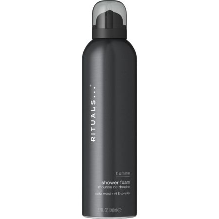 Rituals Homme Shower Foam Gel de ducha en espuma revitalizante limpia en profundidad con vitamina c y madera de cedro