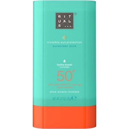 Rituals The Ritual Of Karma Invisible Sun Protection Stick Spf 50+ Stick solar facial resistente al agua hidratante e invisible de absorción rápida protege contra el envejecimiento 20 gr