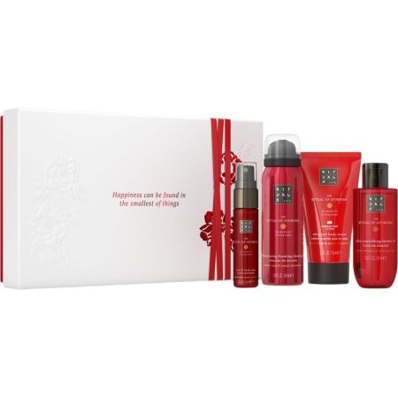Rituals The Ritual Of Ayurveda Estuche Rutina de baño relajante y equilibrante ideal para regalar con aroma a rosa de la india y aceite de almendra dulce