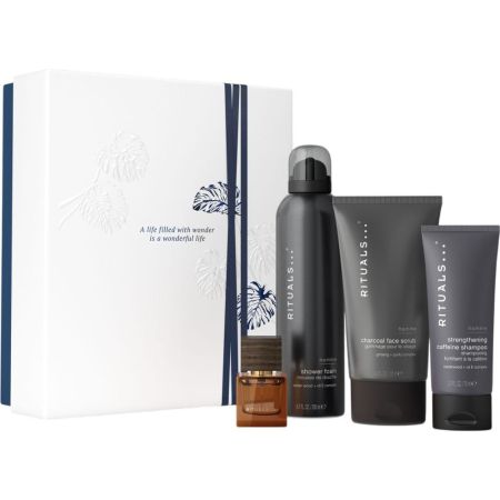 Rituals Homme Estuche Rutina de baño relajante y equilibrante ideal para regalar con aroma a bambú menta japonesa y madera de cedro