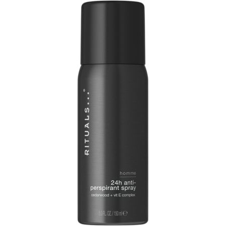 Rituals Homme 24h Anti-Perspirant Desodorante Spray Desodorante antitranspirante ofrece protección 24 horas sin dejar manchas con aroma amaderado