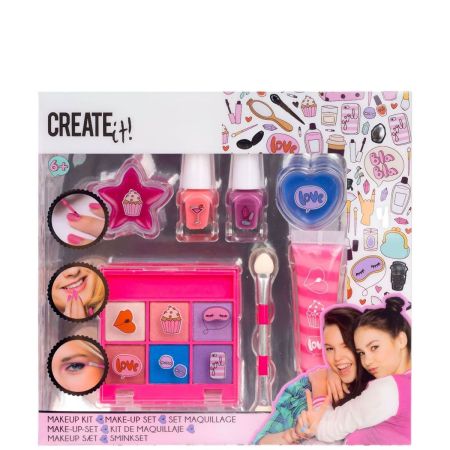Create It! Kit De Maquillaje Set de maquillaje infantil para aprender a maquillarse sola de manera divertida