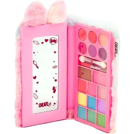 Create It! Conejo Paleta Paleta de maquillaje infantil ideal para llevar contigo donde sea